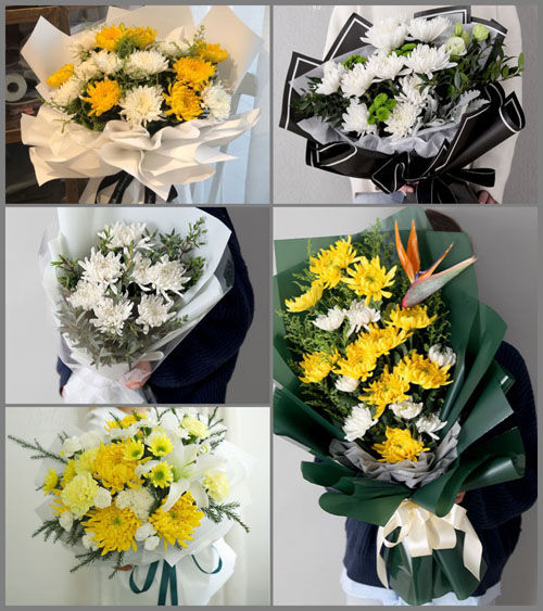 海南万宁市东澳镇白事花束代送